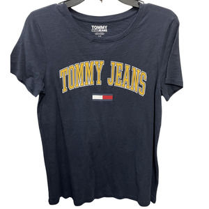 Tommy Jeans Navy Tee Shirt Small Women's Graphic Top